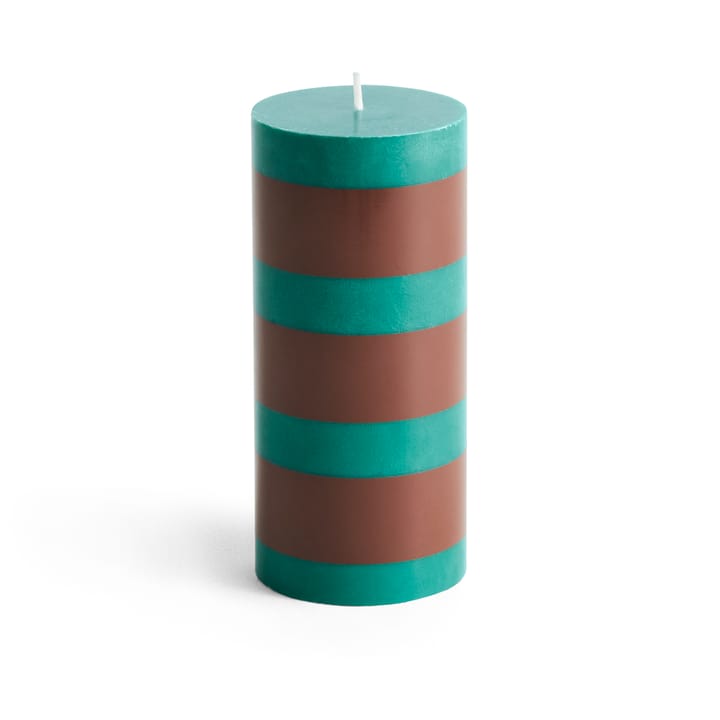 Candela a cero Column Candle 15 cm - Verde, marrone - HAY