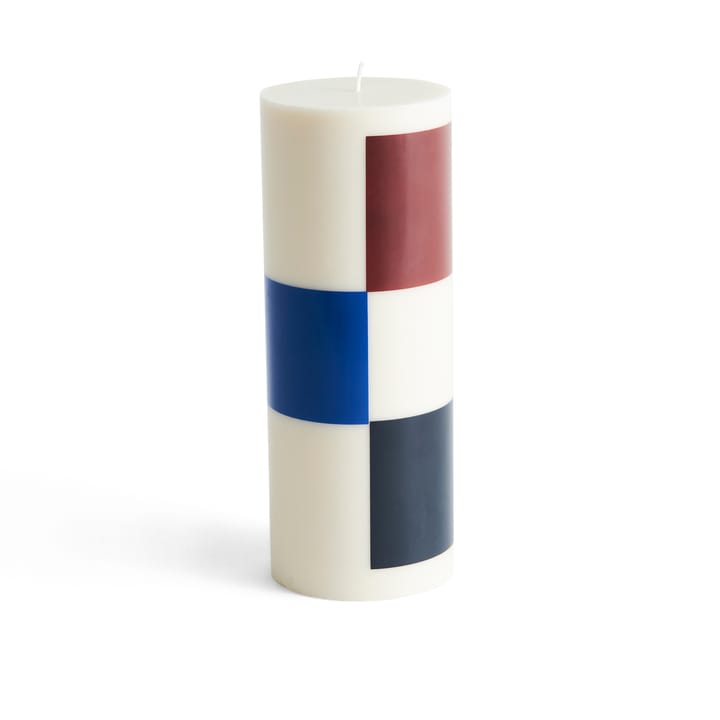 Candela a cero Column Candle 25 cm - Bianco sporco, marrone, nero, blu - HAY