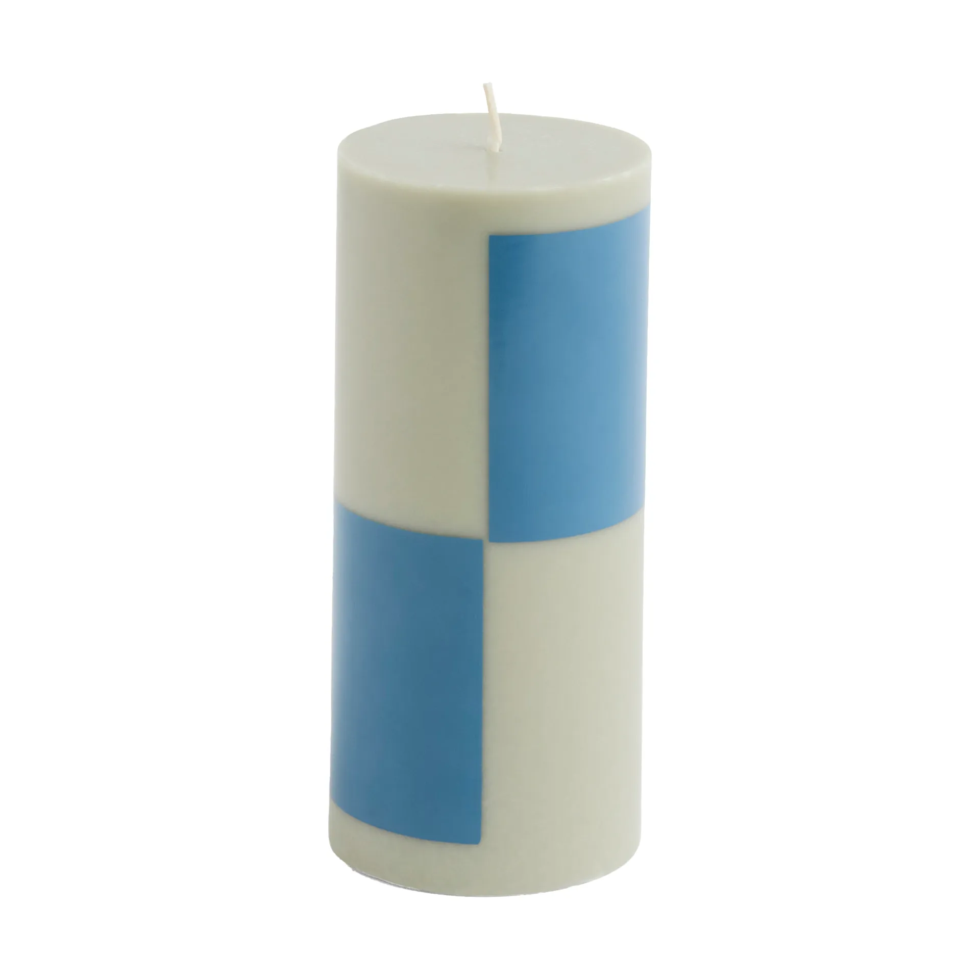 Candela a colonna Column Candle piccola 15 cm, Grey-blue HAY
