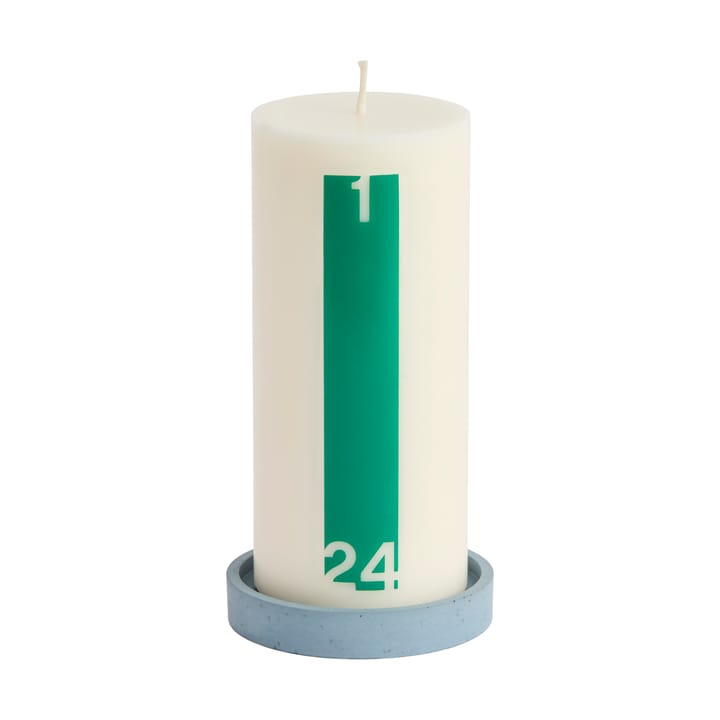Candela calendario e lanterna 6,8 cm, Bold Off white-green HAY