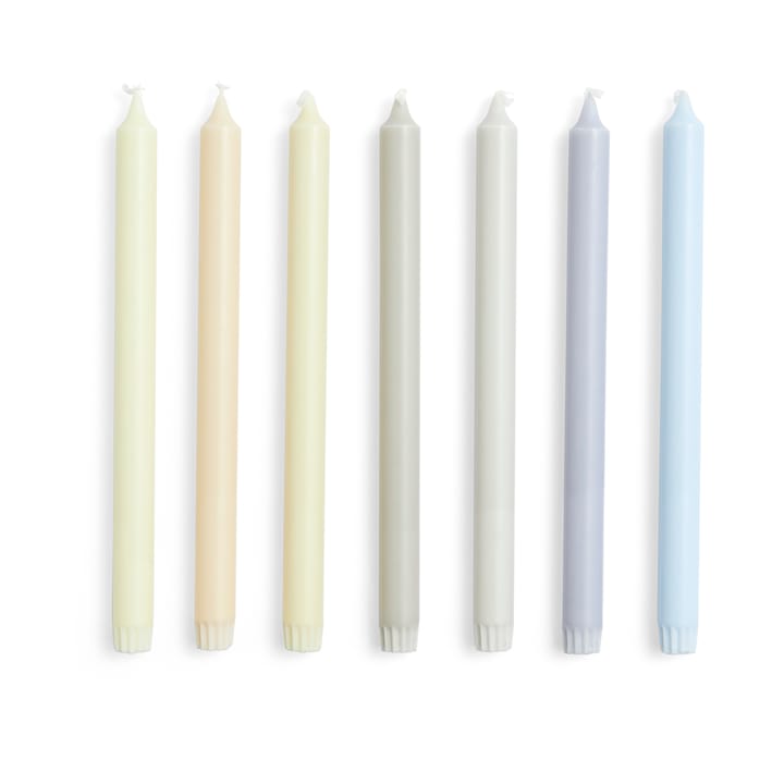 Candela Gradient Candle confezione da 7 - Neutrals - HAY