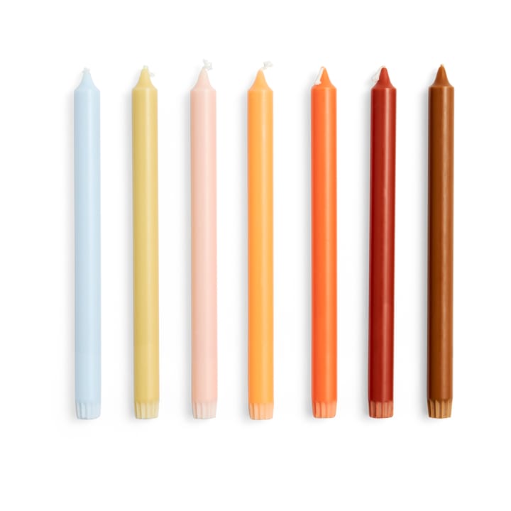 Candela Gradient Candle confezione da 7 - Rainbow - HAY