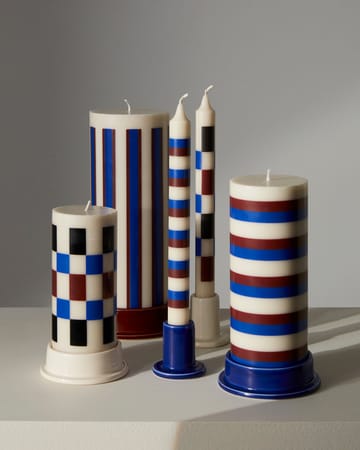 Candela Pattern a righe - Bianco sporco, marrone, blu - HAY