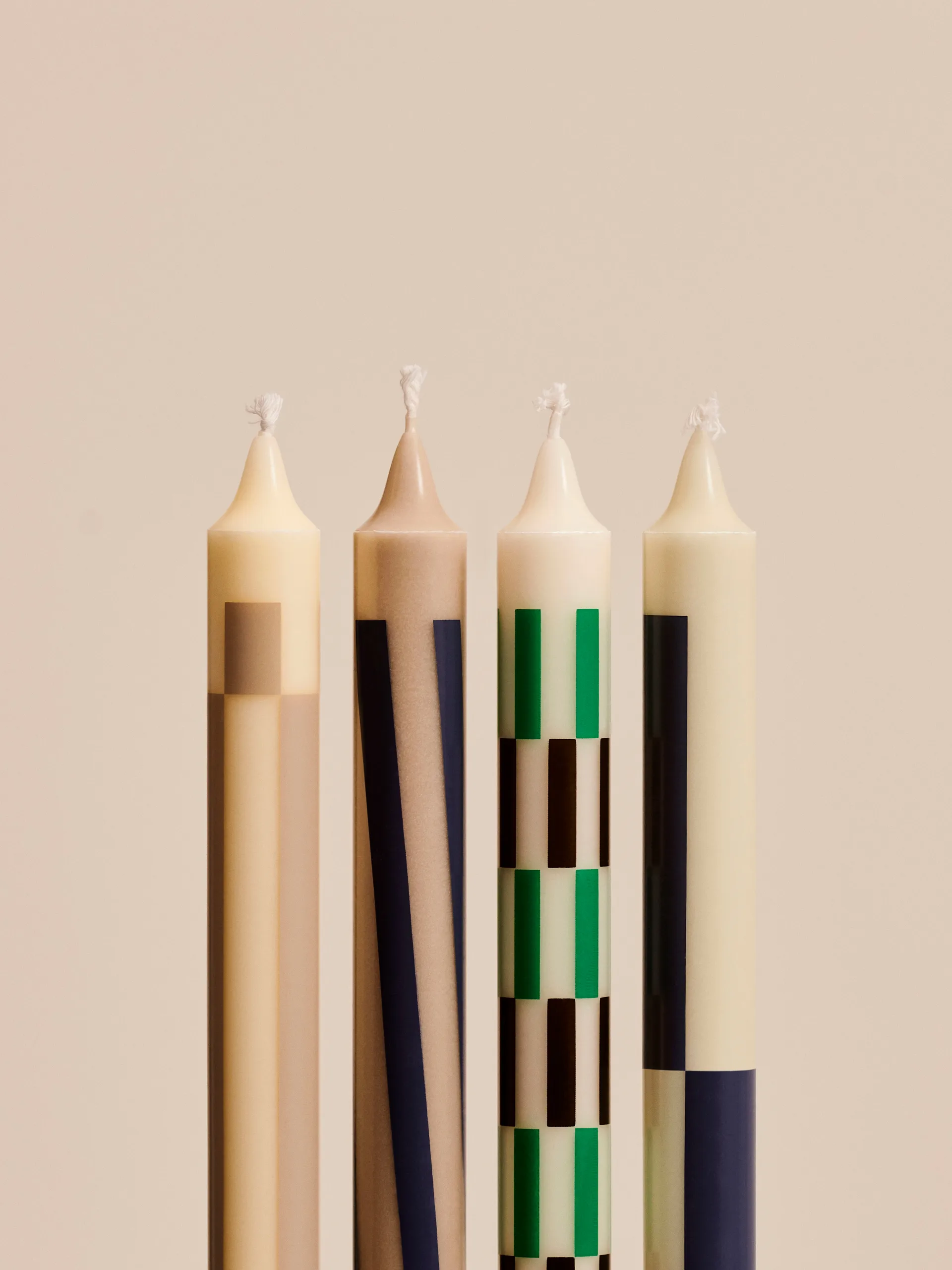 Candela Pattern mista, confezione da 4, Cream-dark HAY