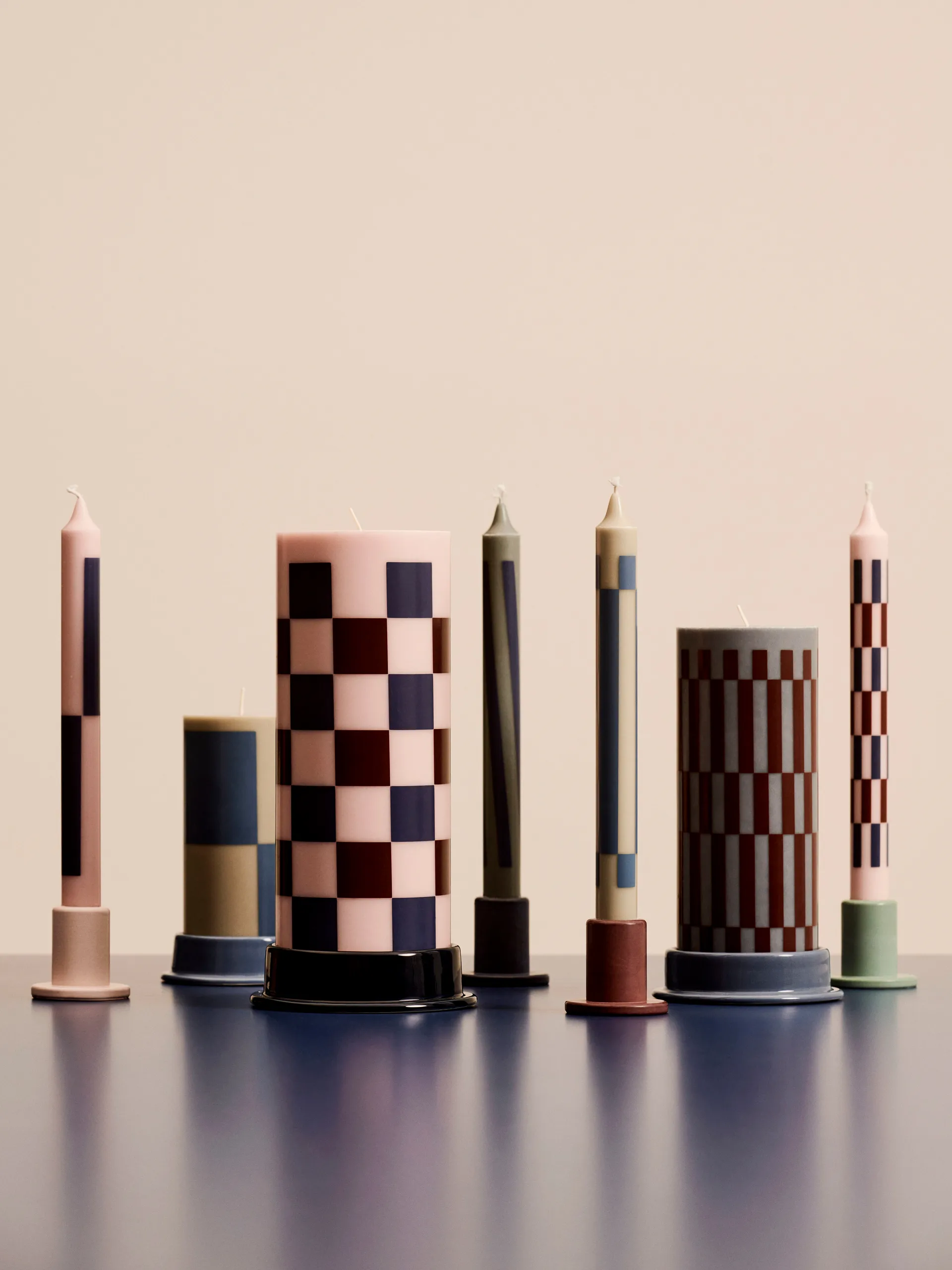 Candela Pattern mista, confezione da 4, Cream-dark HAY