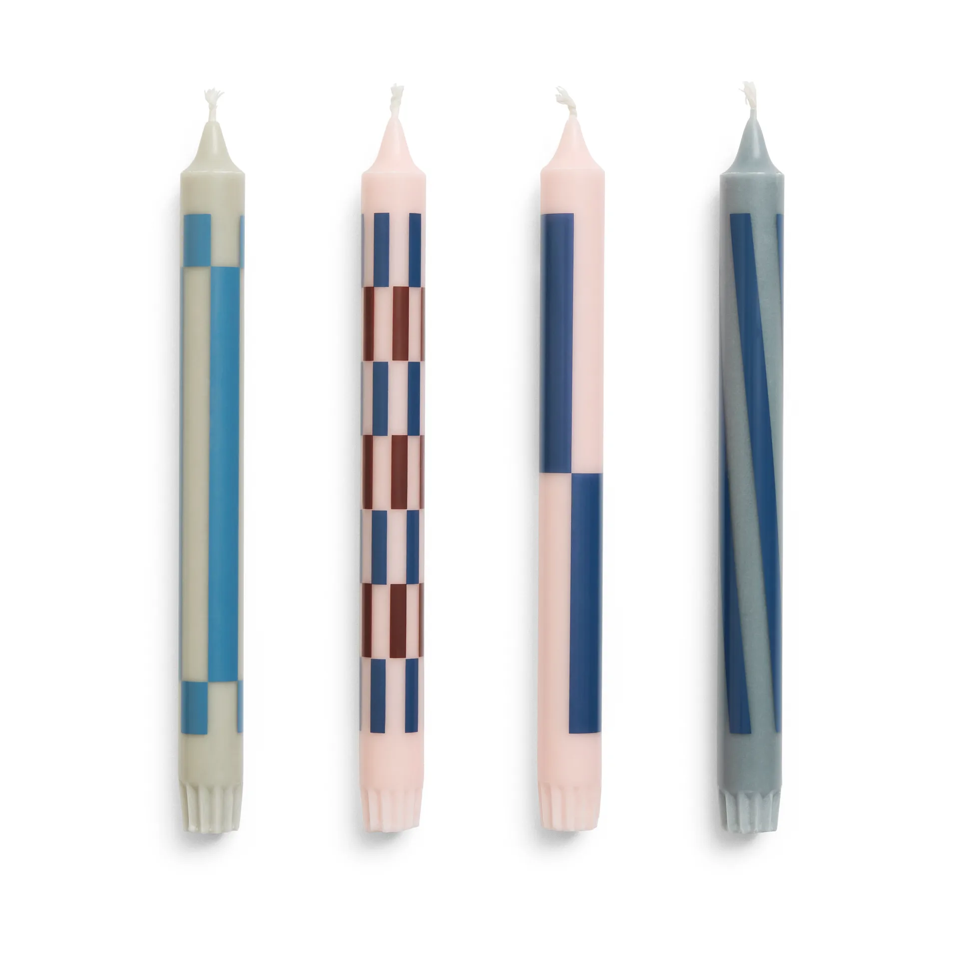 Candela Pattern mista, confezione da 4, Light pink-blue HAY
