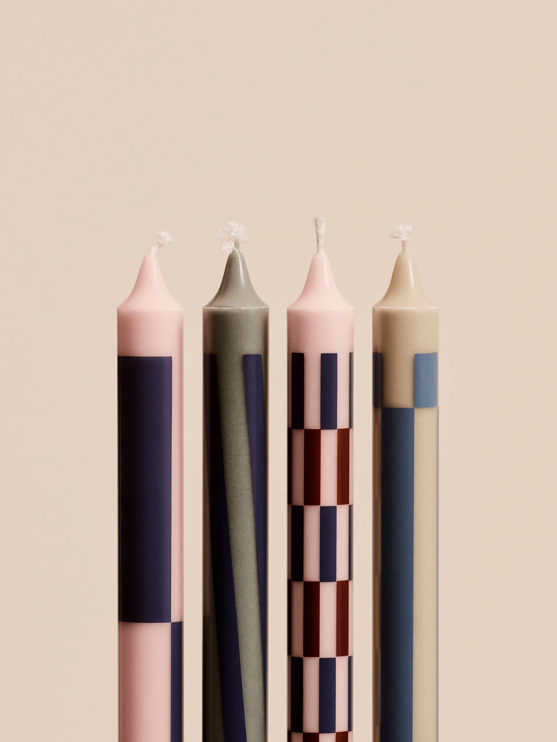 Candela Pattern mista, confezione da 4, Light pink-blue HAY