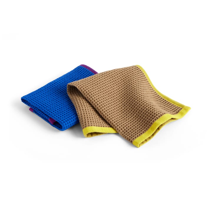 Canovaccio Canteen, 31x31 cm, confezione da 2 - Blu, fucsia/Beige, giallo - HAY