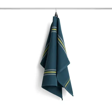 Canteen Canteen strofinaccio da cucina 52x80 cm - Green-yellow a blocchi a righe - HAY