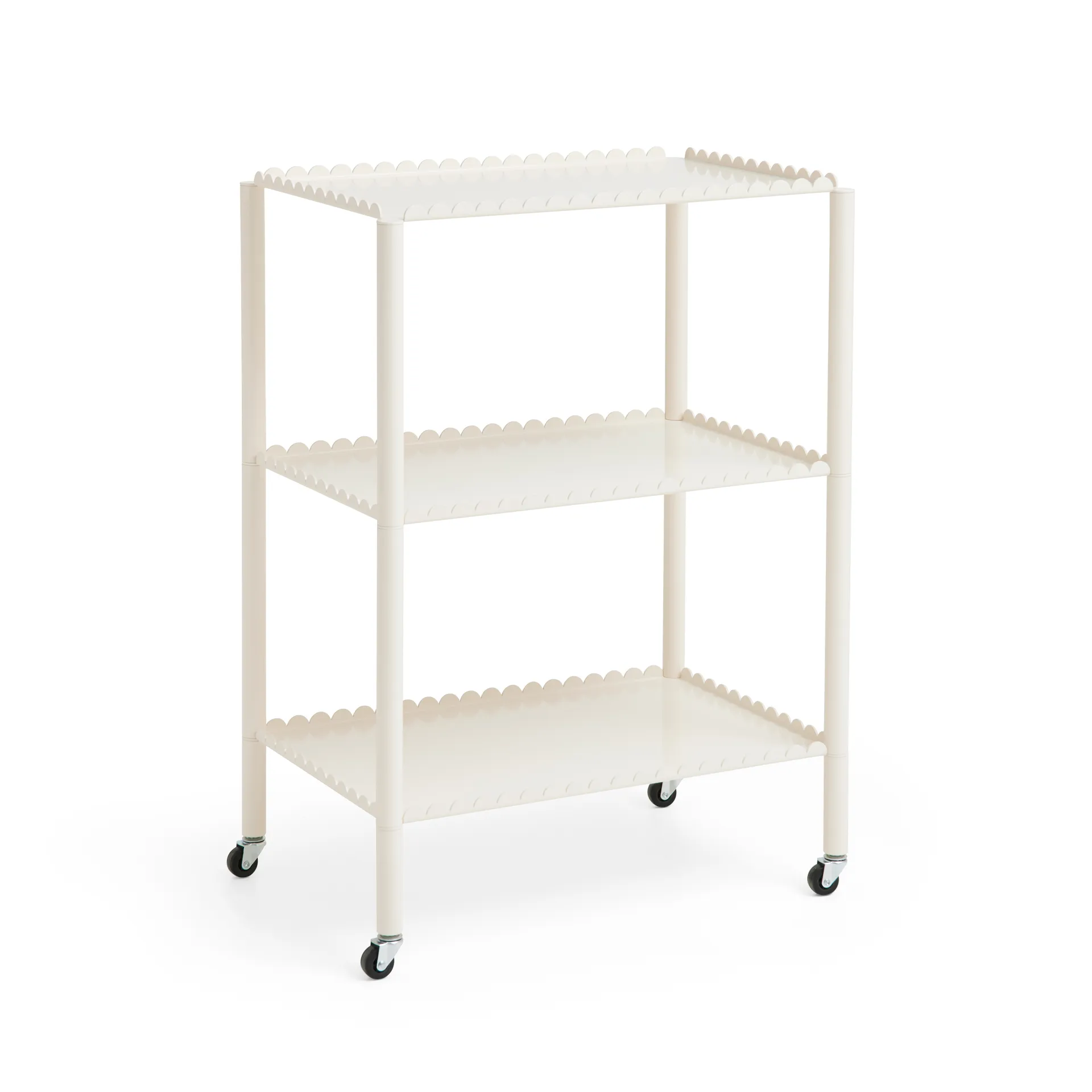 Carrello portavivande Arcs Trolley High, Eggshell HAY