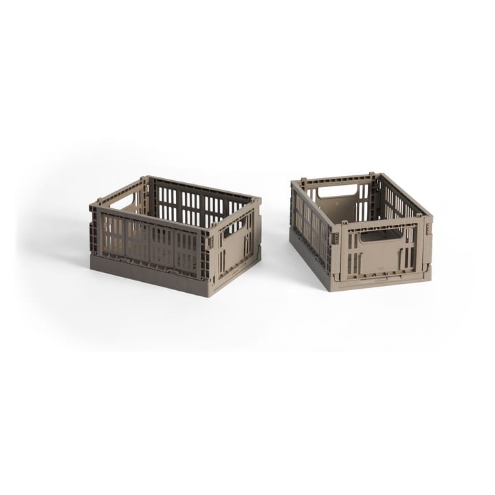 Cassetta Colour HAY 13x17 cm confezione da 2 - Warm grey - HAY