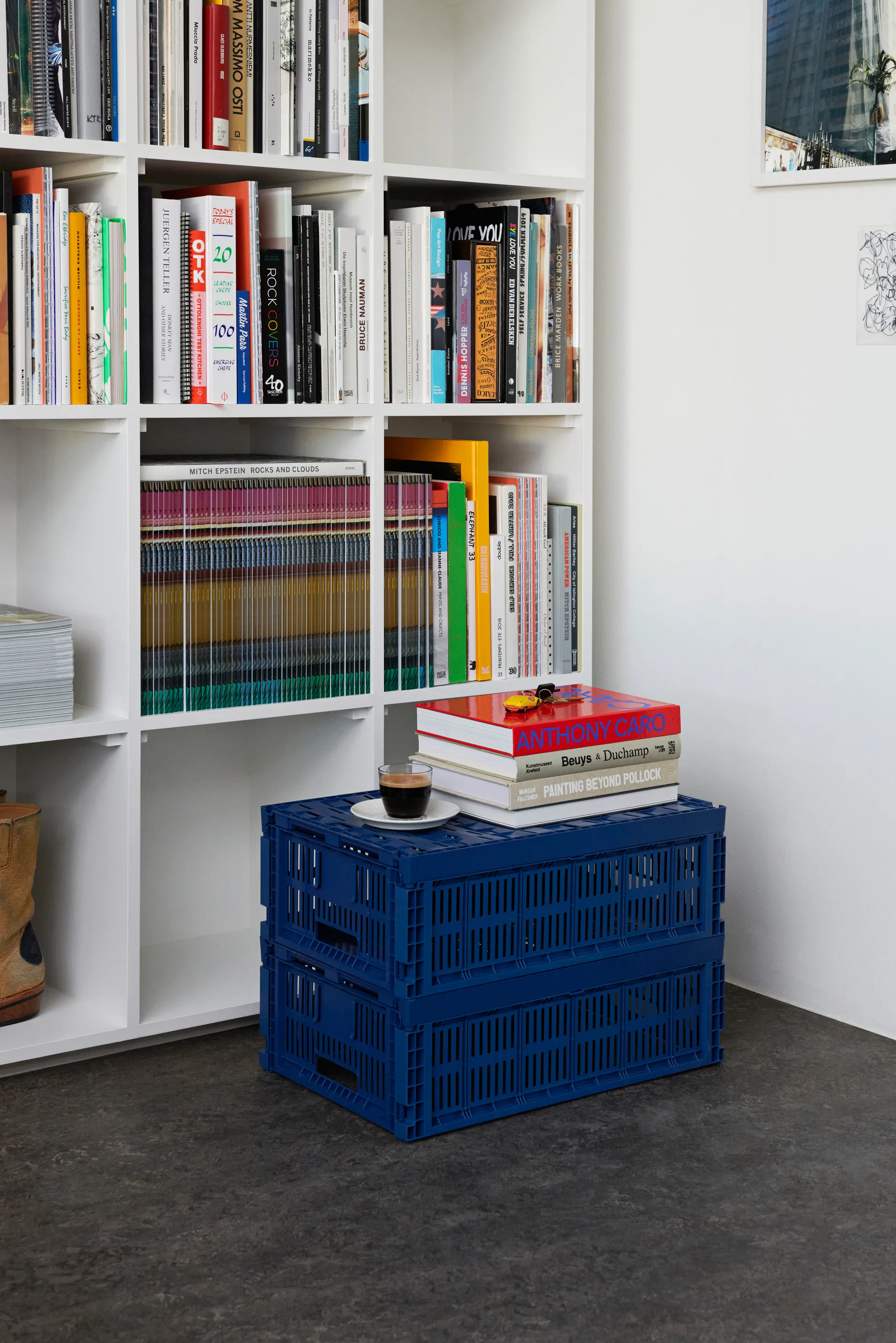 Cassetta Colour L 34,5x53 cm, Blu scuro HAY