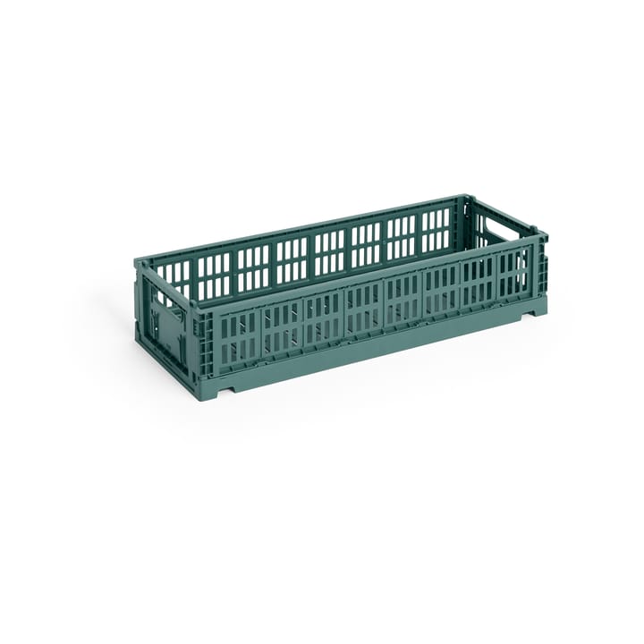 Cassetta Colour Mini Oblong 13x34,5 cm - Dark green - HAY