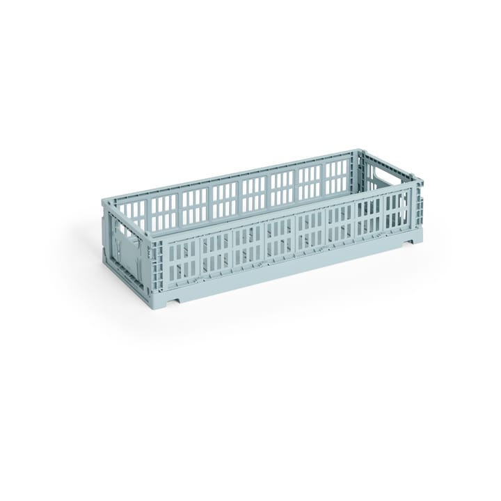 Cassetta Colour Mini Oblong 13x34,5 cm - Dusty blue - HAY