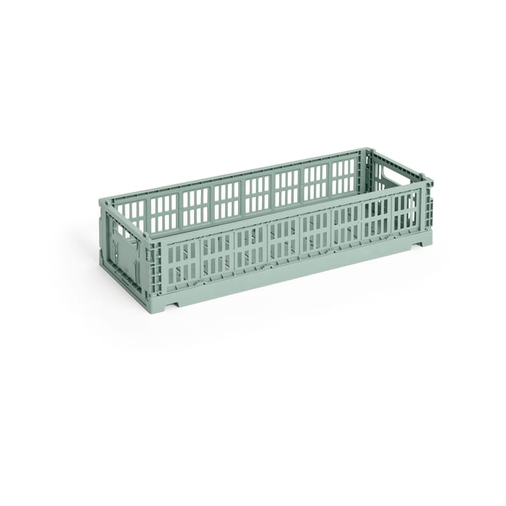 Cassetta Colour Mini Oblong 13x34,5 cm - Sage green - HAY