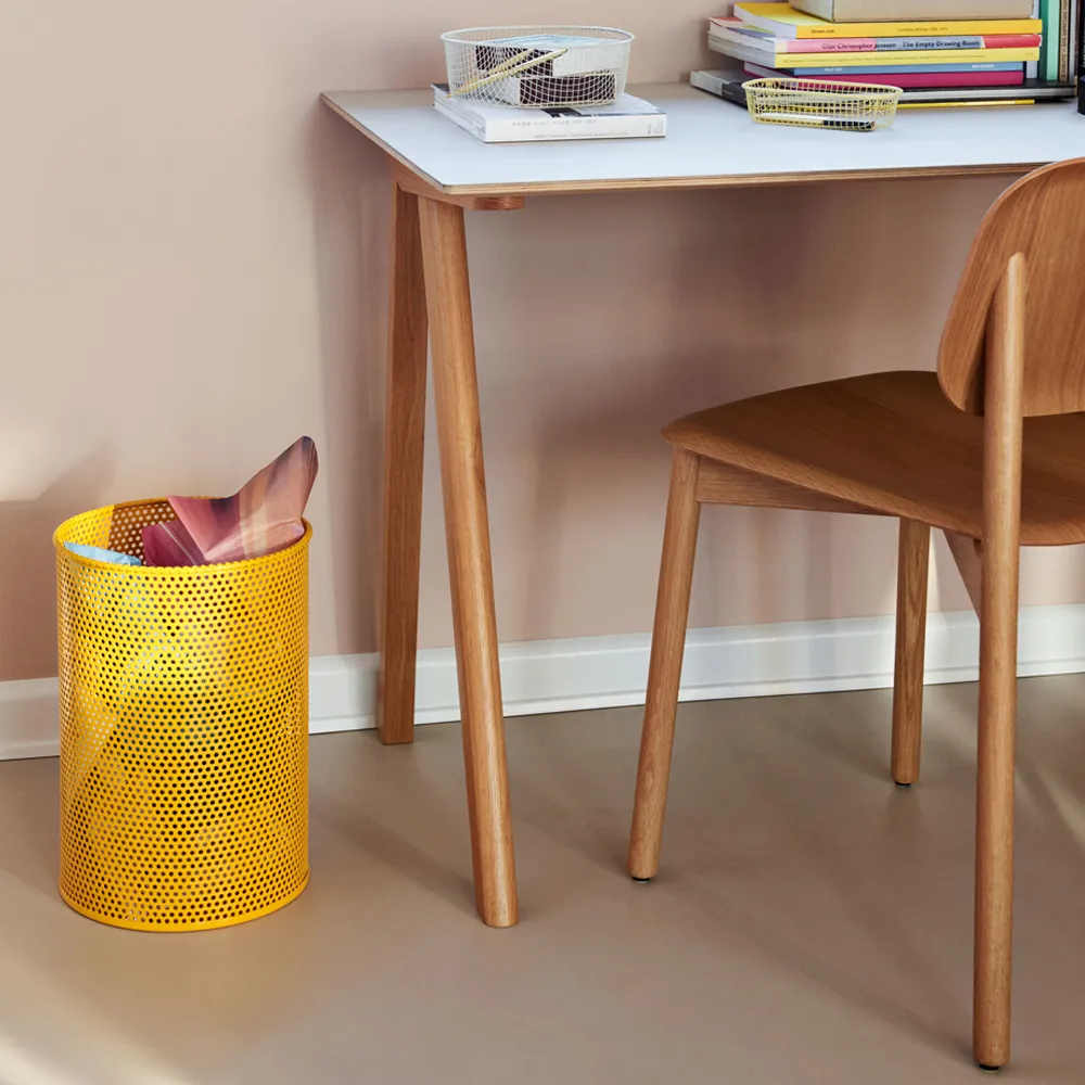 Cestino per la carta perforato, Blu petrolio, medio HAY