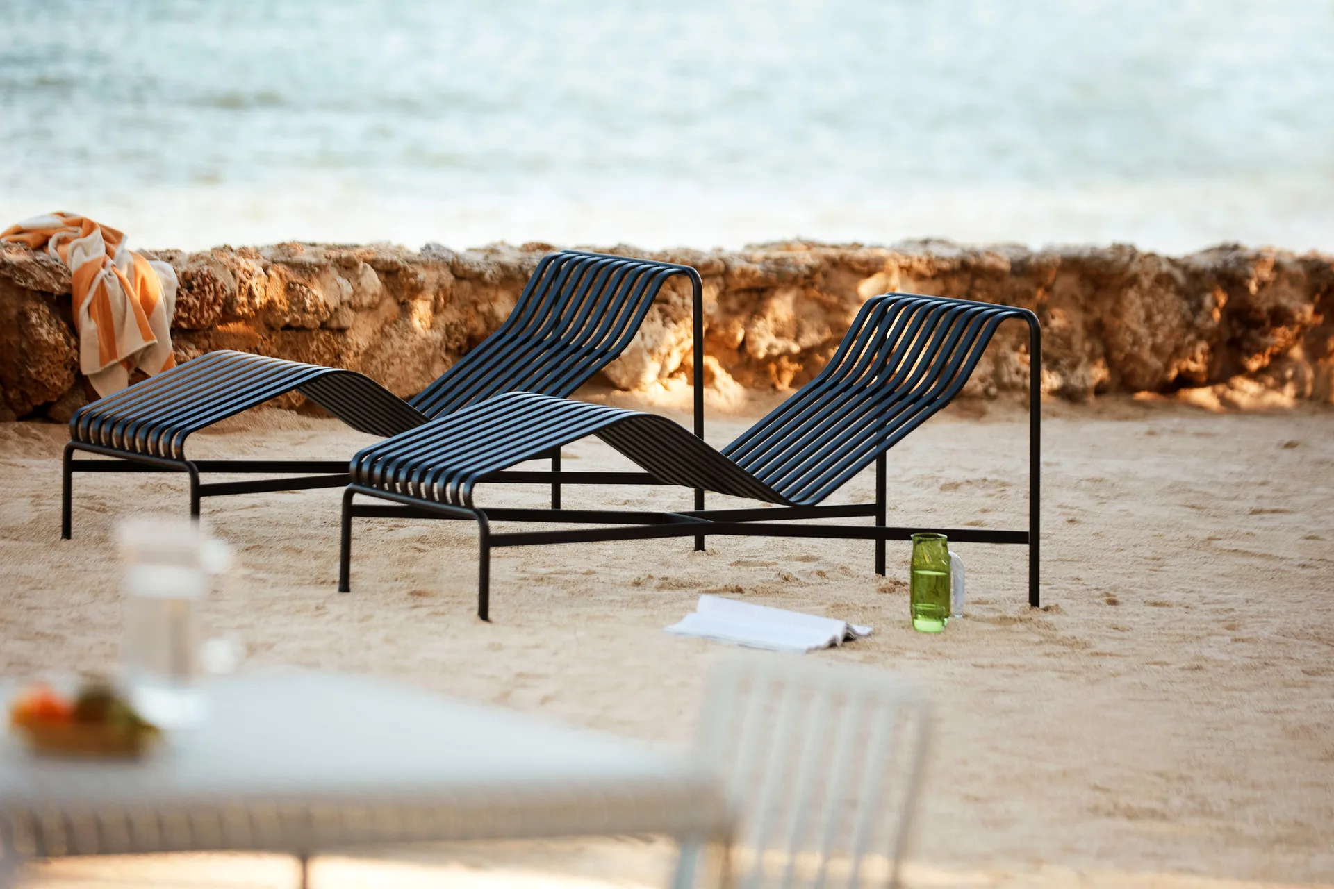 Chaise longue Palissade, Anthracite HAY