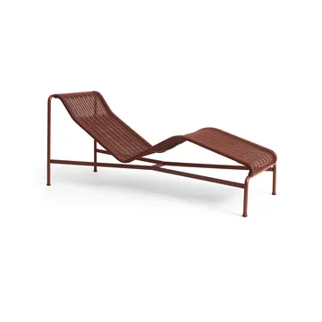 Chaise longue Palissade Cord - Iron red - HAY