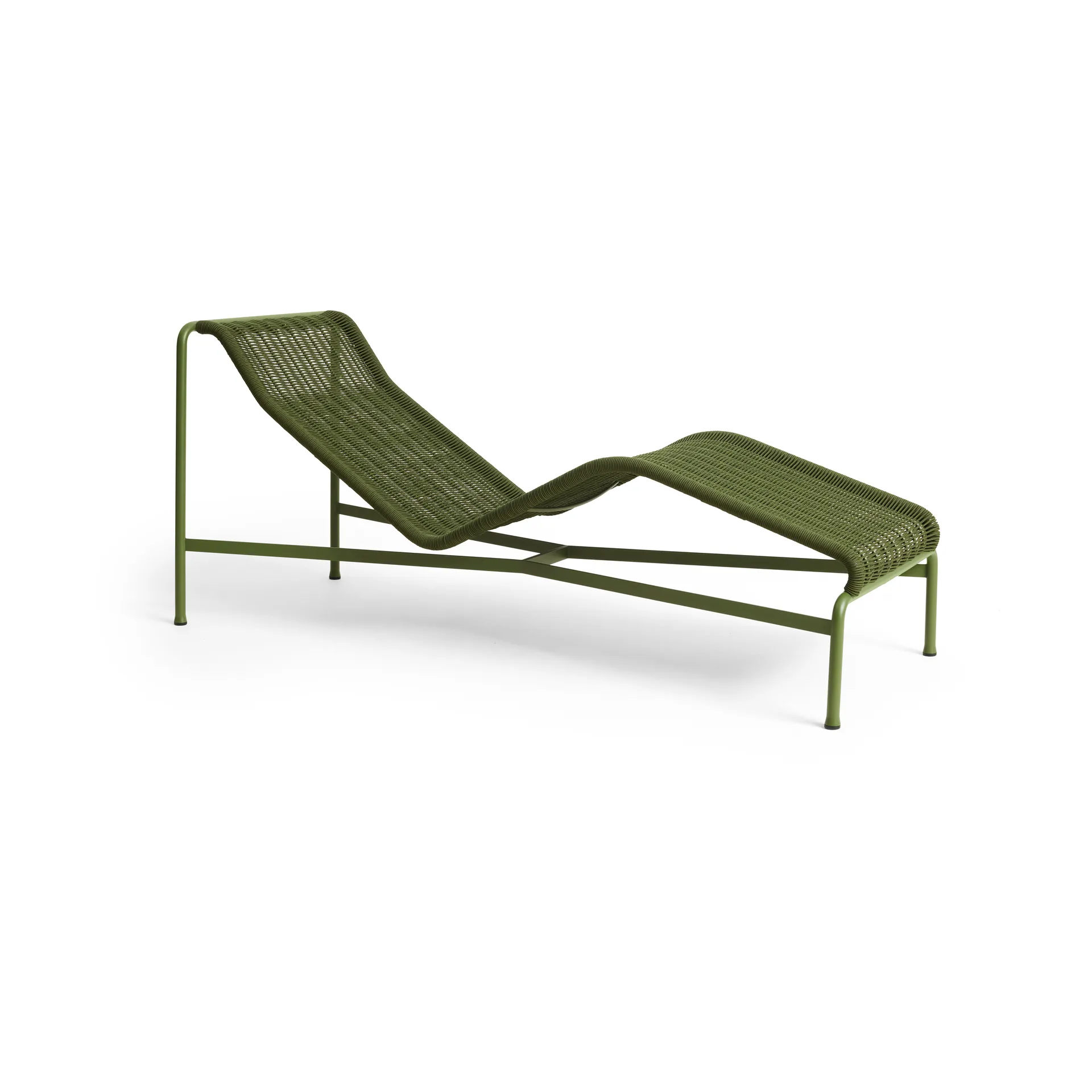 Chaise longue Palissade Cord, Olive HAY