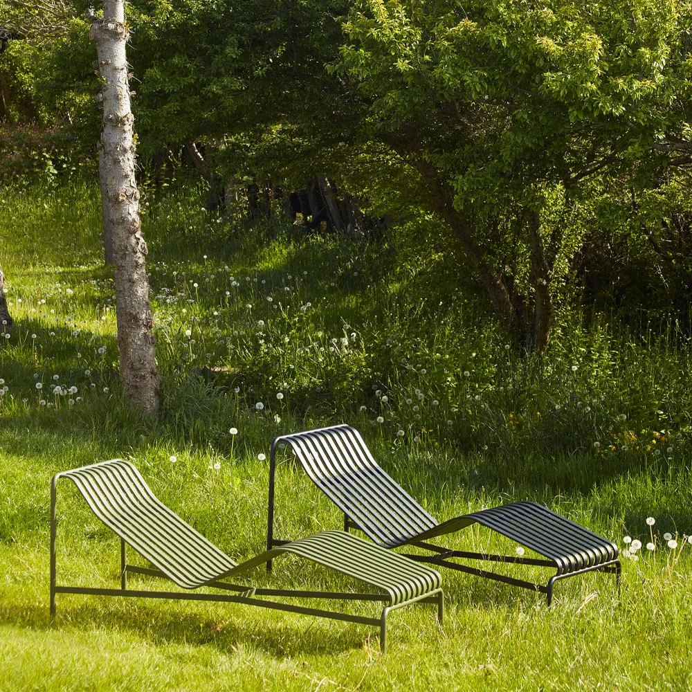 Chaise longue Palissade, Hot galvanised HAY