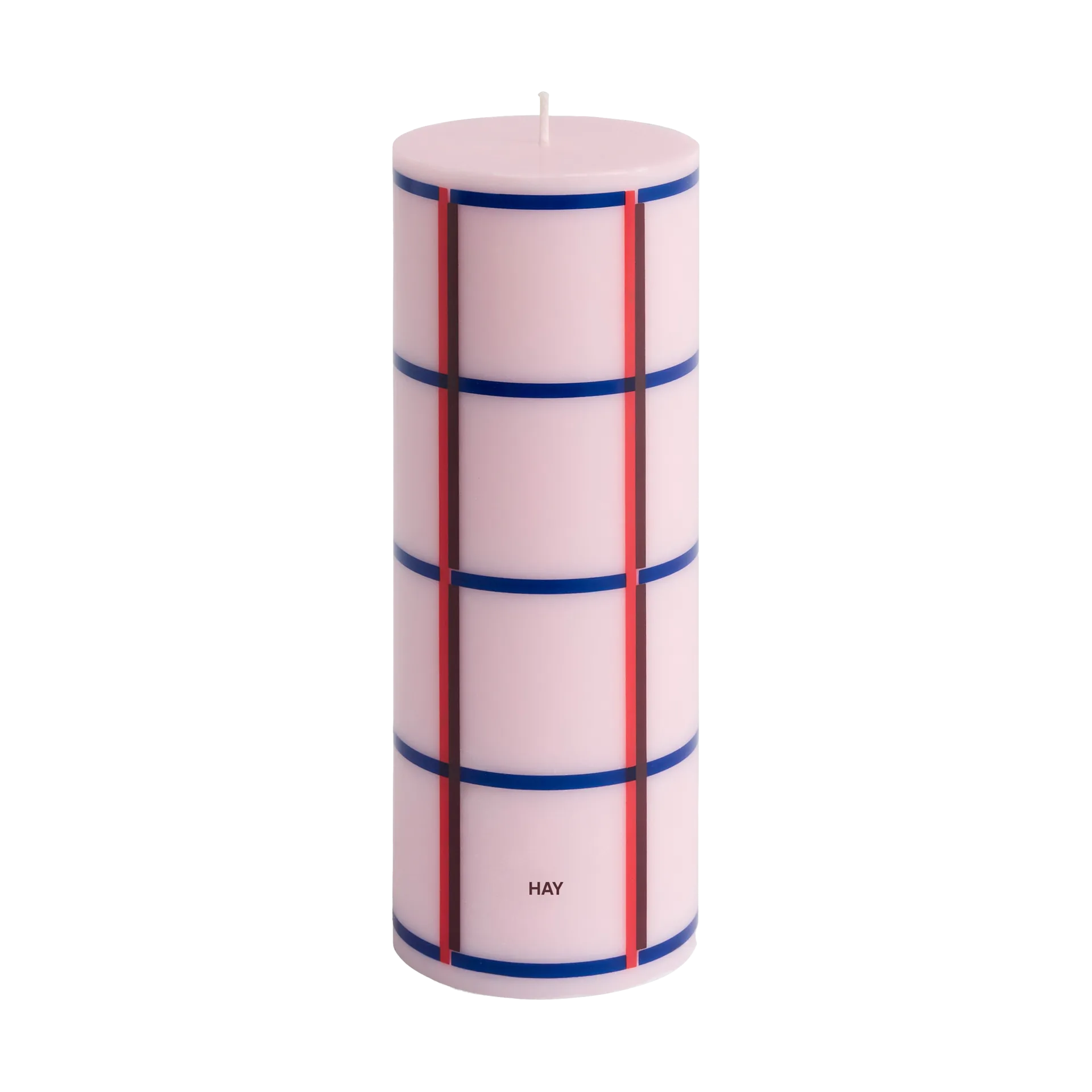Column Candle candela a blocco media 20 cm, Rosa chiaro-rosso-bordeaux-blu scuro HAY