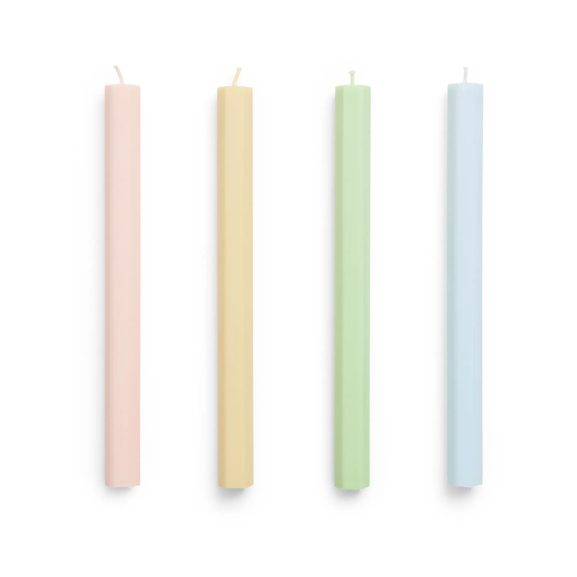 Confezione da 4 candele miste Hexagon Candle, Fresh HAY