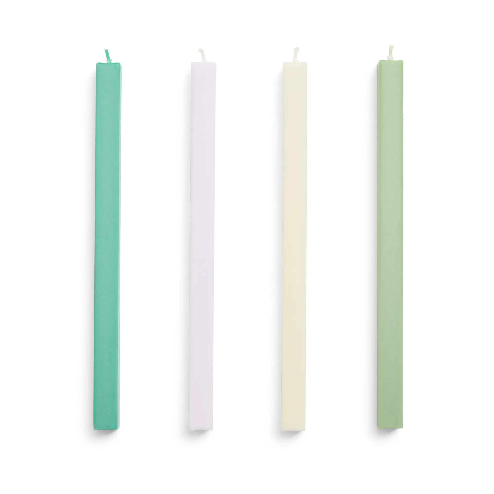 Confezione da 4 candele miste Square Candle, Pastel HAY
