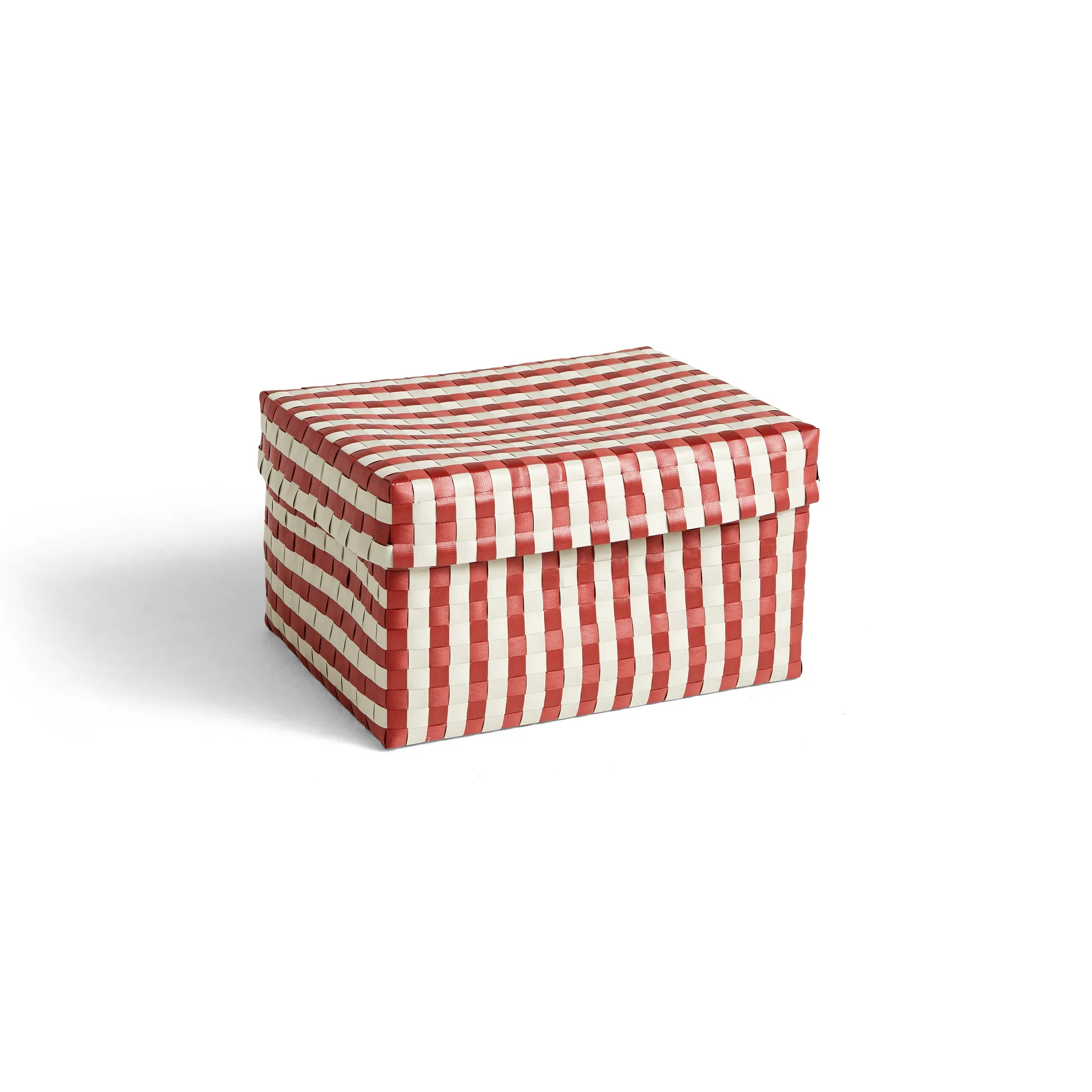 Contenitore Maxim Stripe Box L 26,5x35,5 cm, rosso-sabbia HAY