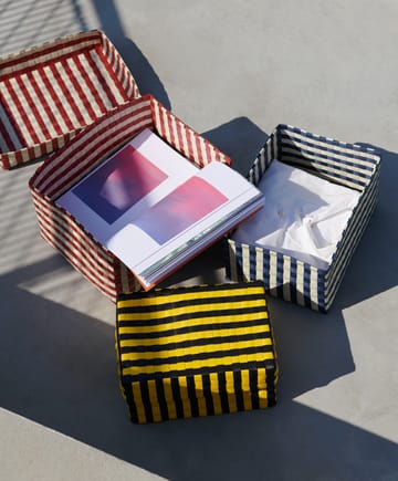 Contenitore Maxim Stripe Box S 21x30 cm - Giallo-nero - HAY