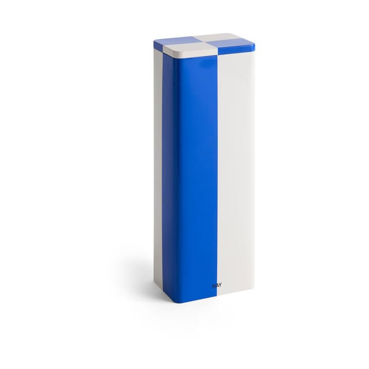 Contenitore Tin Container Slim  - Slim blue-off white - HAY