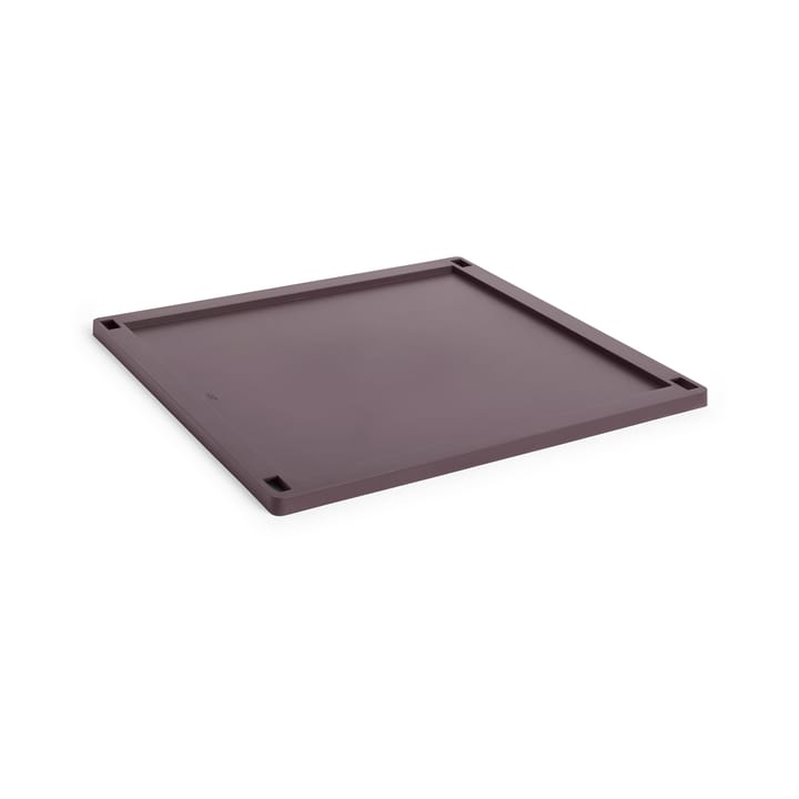 Coperchio in plastica quadrato grande per Cassetta Colour - Bordeaux - HAY