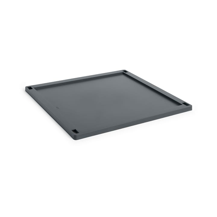 Coperchio in plastica quadrato grande per Cassetta Colour - Charcoal - HAY