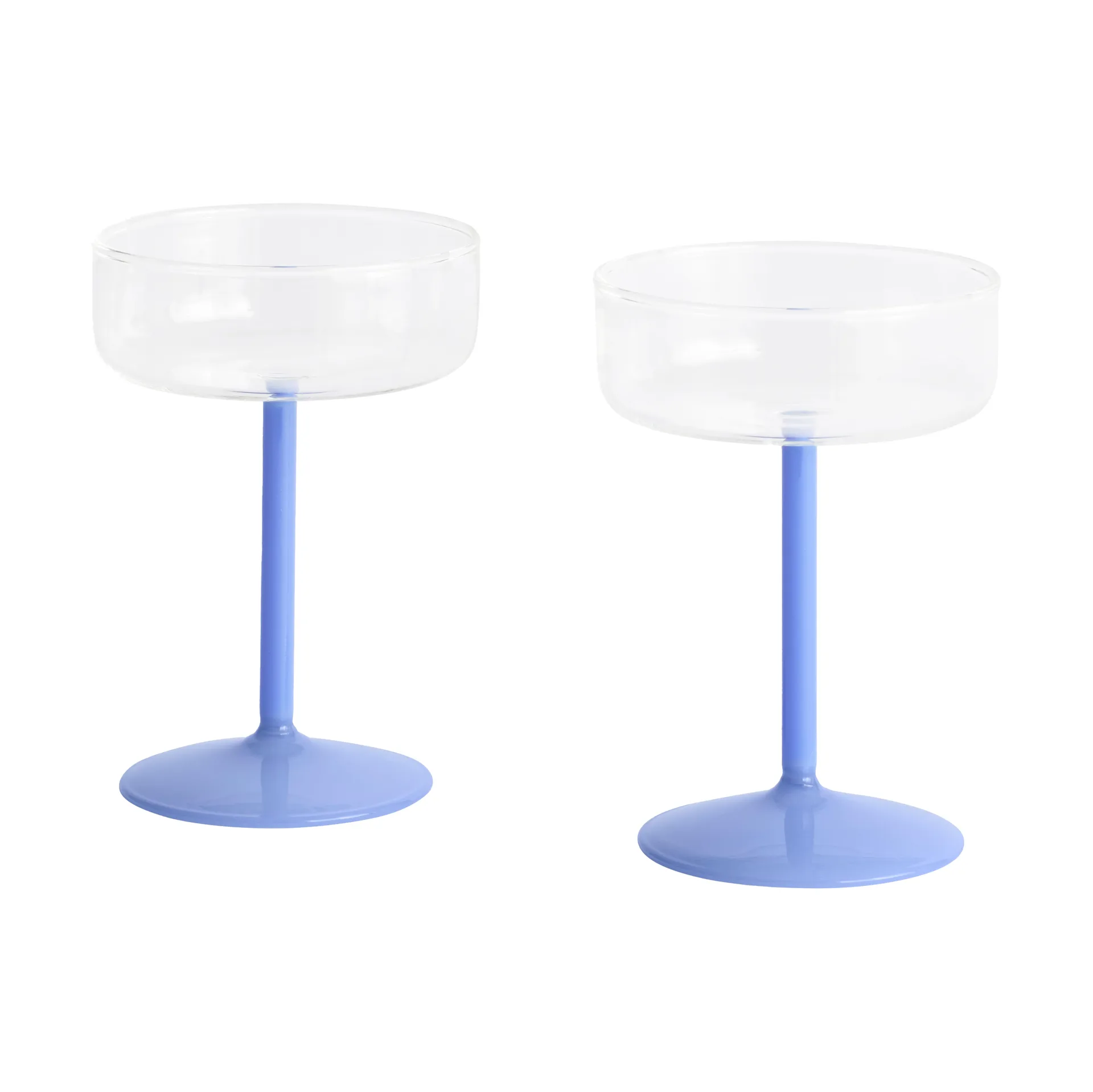 Coppa Tint, 20 cl, confezione da 2, Trasparente-jade light blue HAY