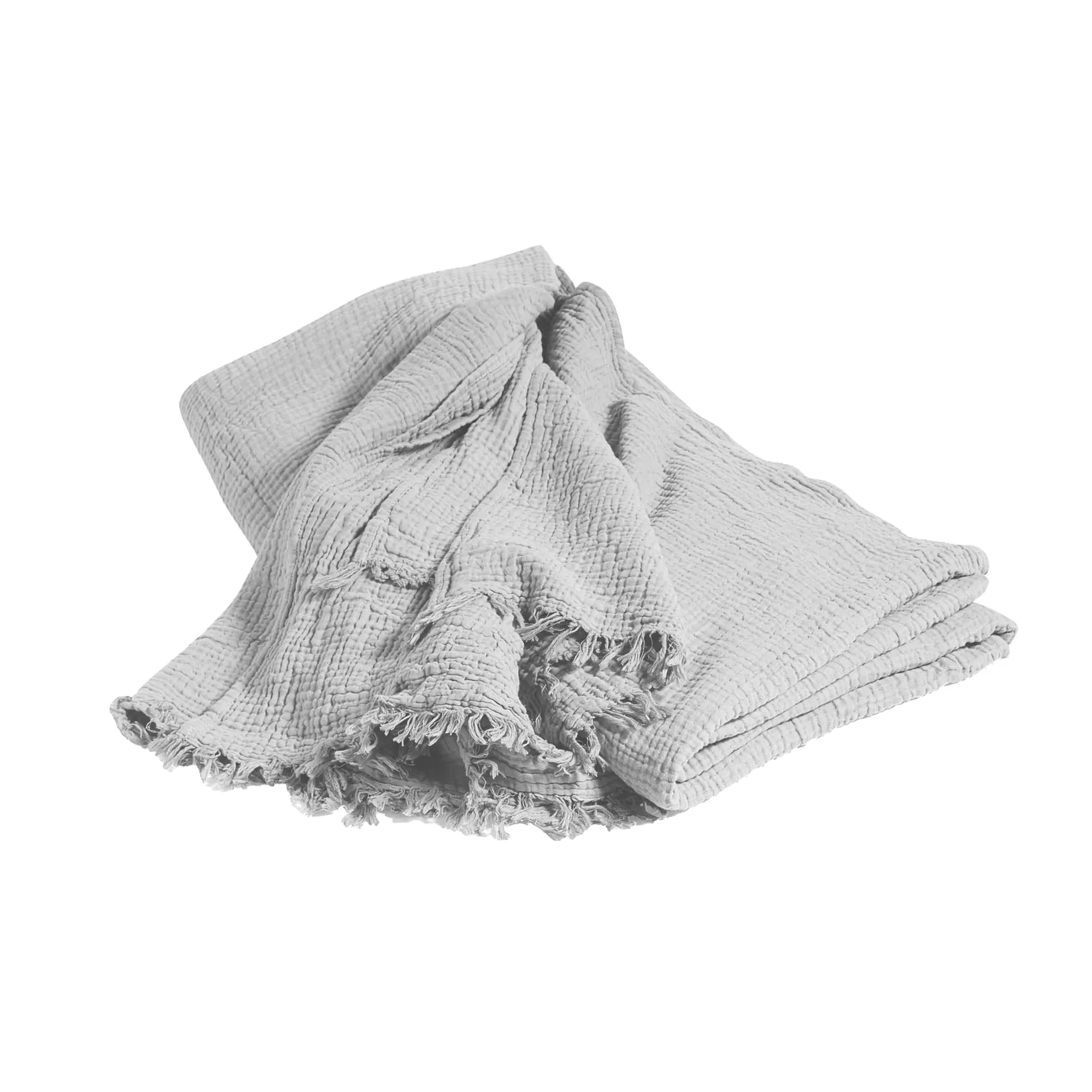 Copriletto Crinkle 260x260 cm, Cool grey HAY