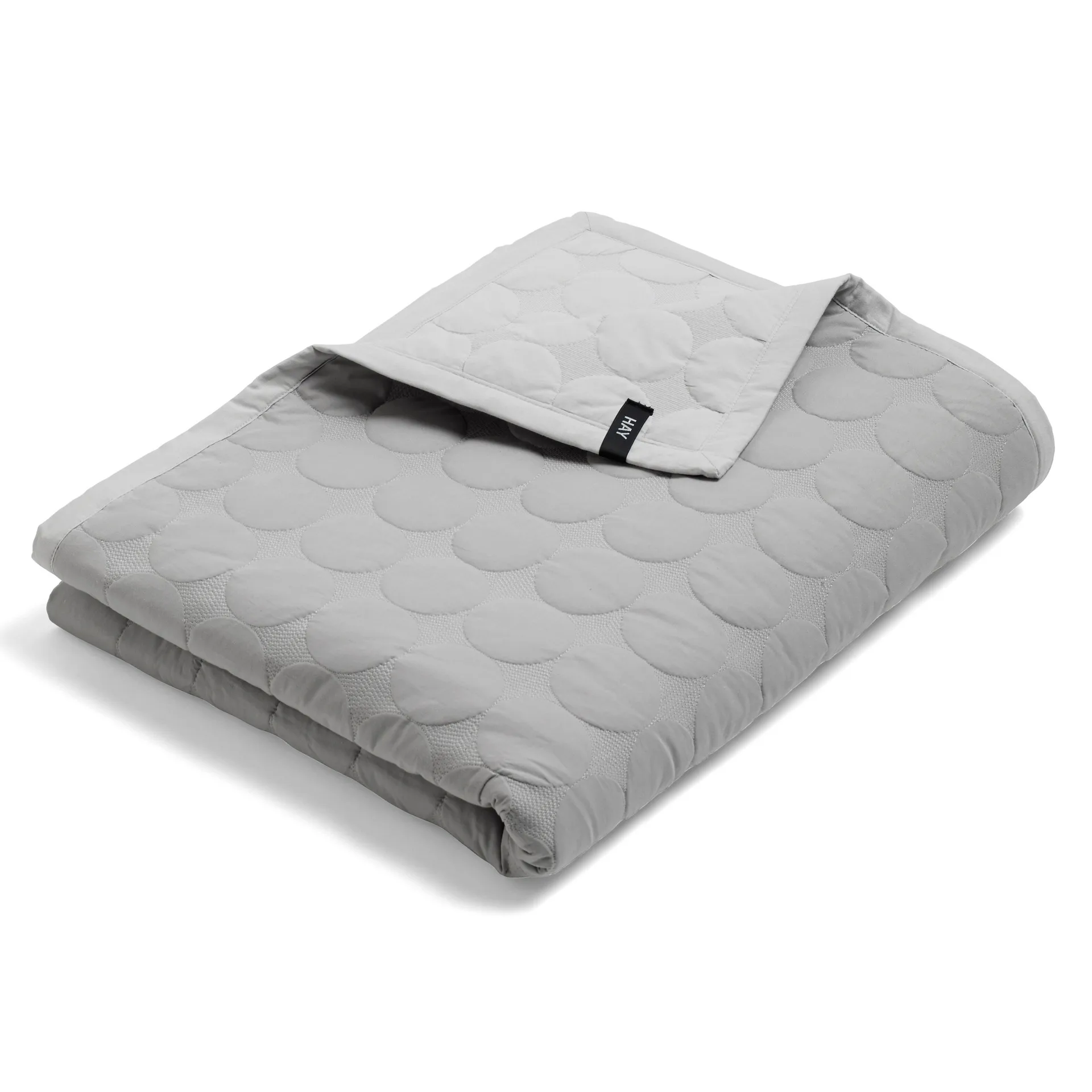 Copriletto Mega Dot 260x260 cm, Grigio chiaro HAY