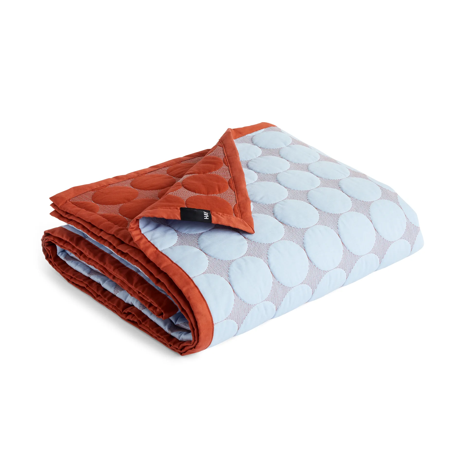 Copriletto Mega Dot organic 195x245 cm, Light blue HAY