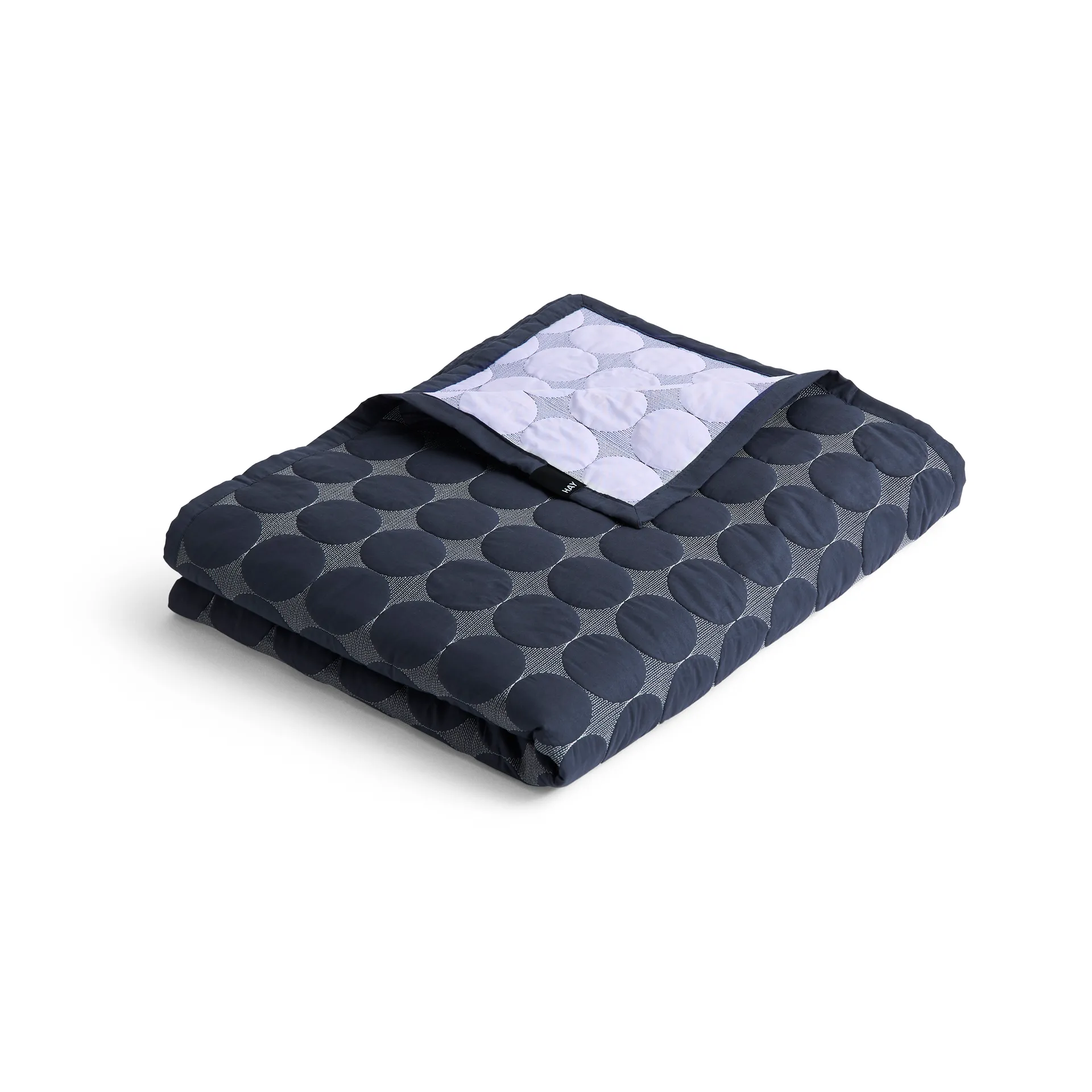 Copriletto Mega Dot organic 195x245 cm, Midnight blue HAY