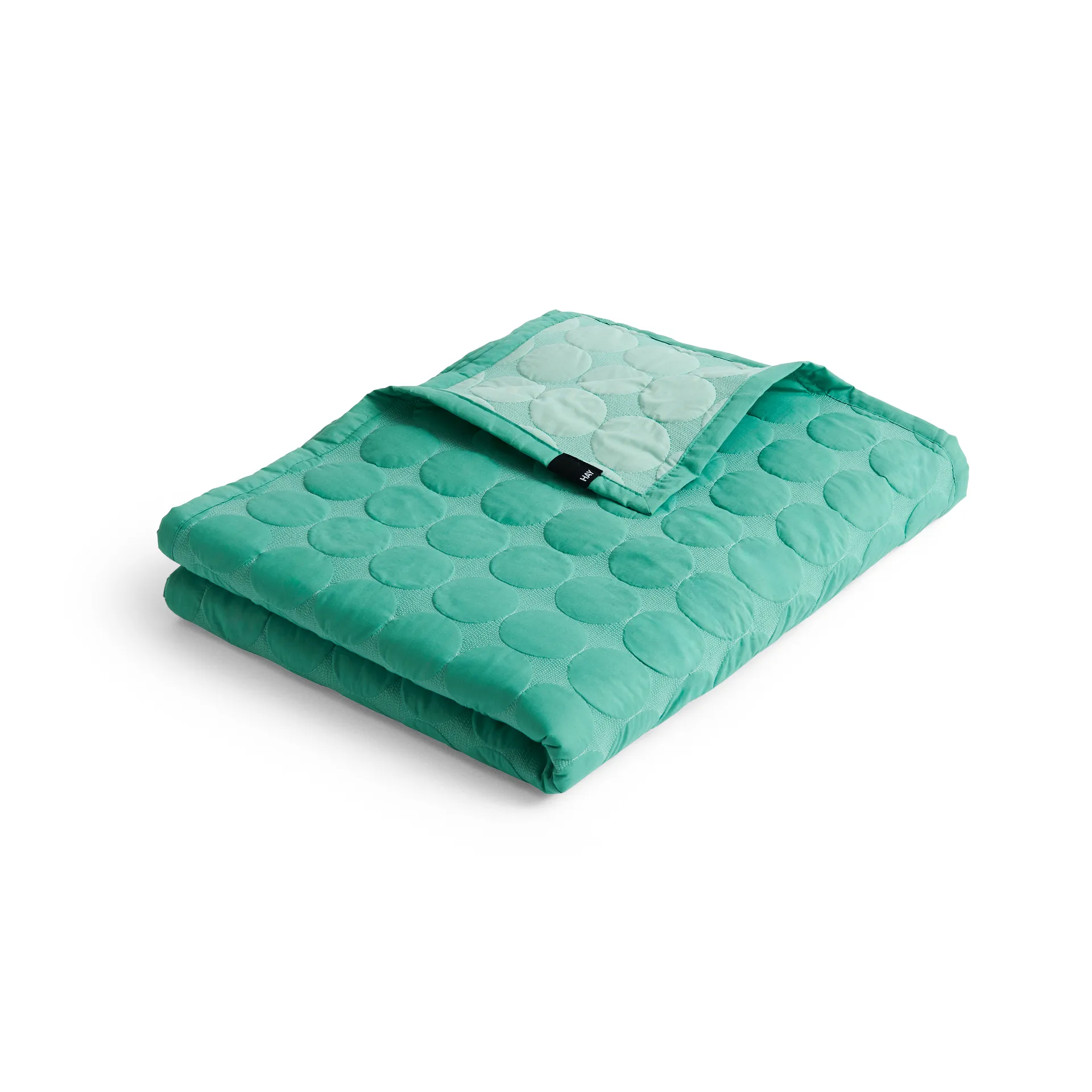 Copriletto Mega Dot organic 195x245 cm, Sea green HAY