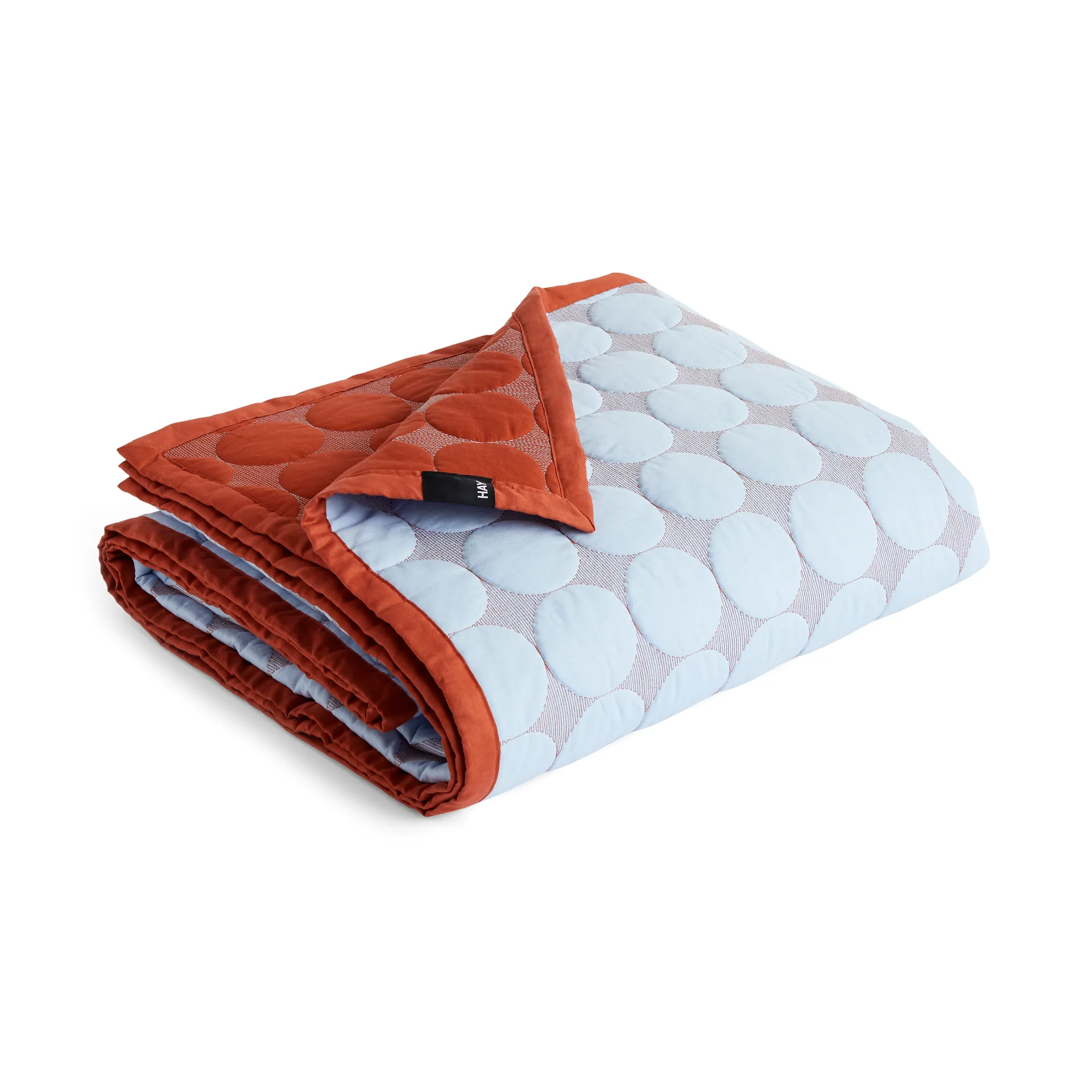 Copriletto Mega Dot organic 235x245 cm, Light blue HAY