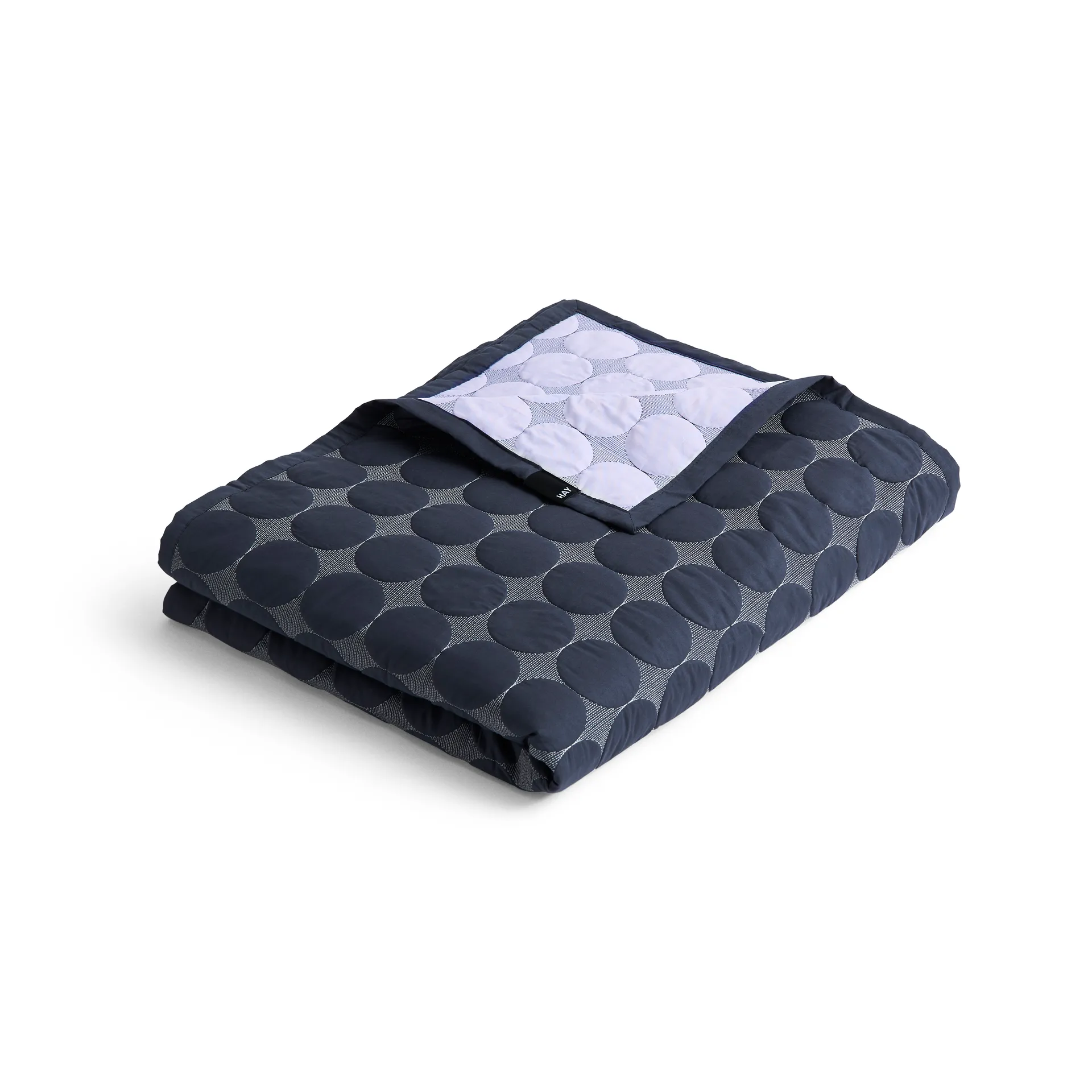 Copriletto Mega Dot organic 235x245 cm, Midnight blue HAY