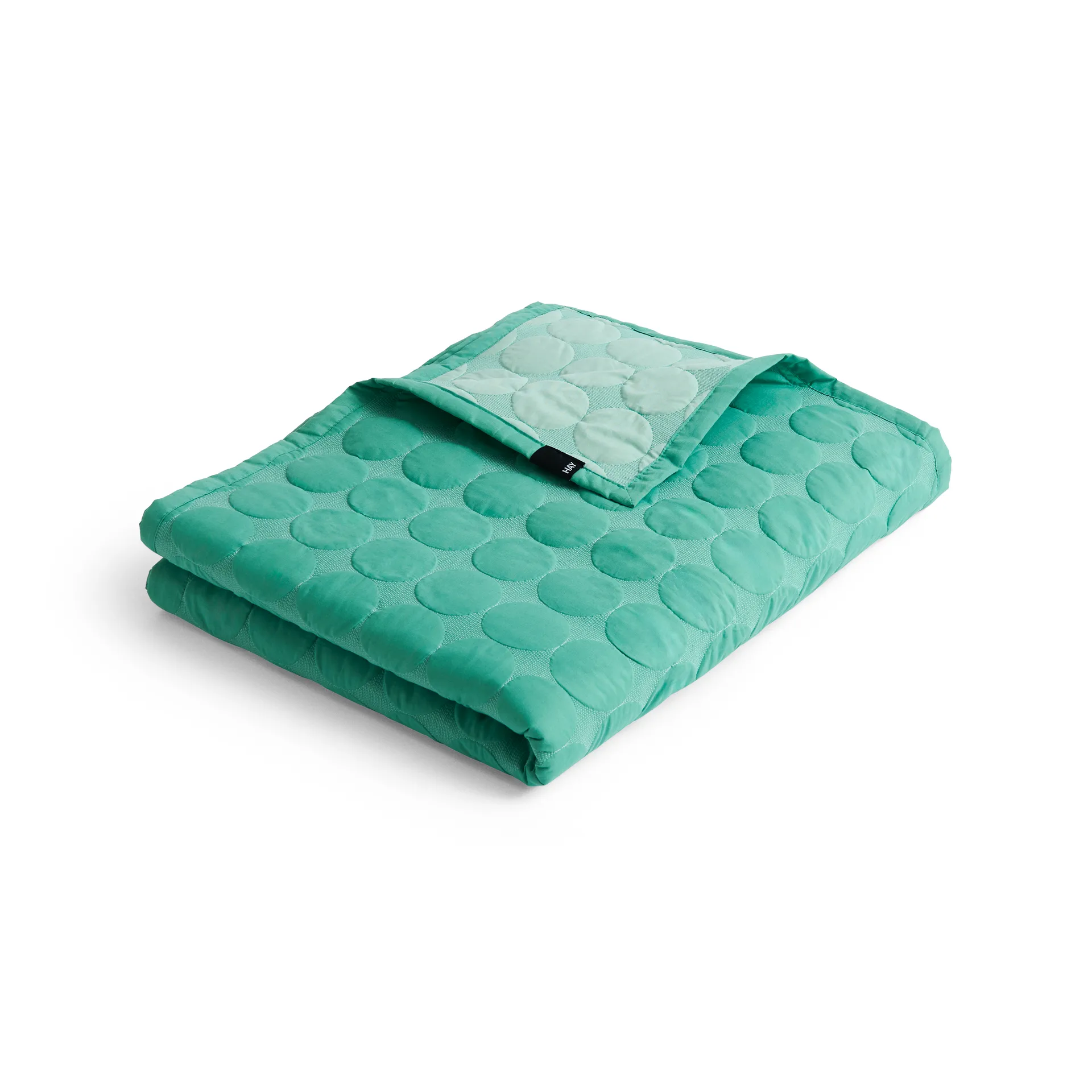 Copriletto Mega Dot organic 235x245 cm, Sea green HAY
