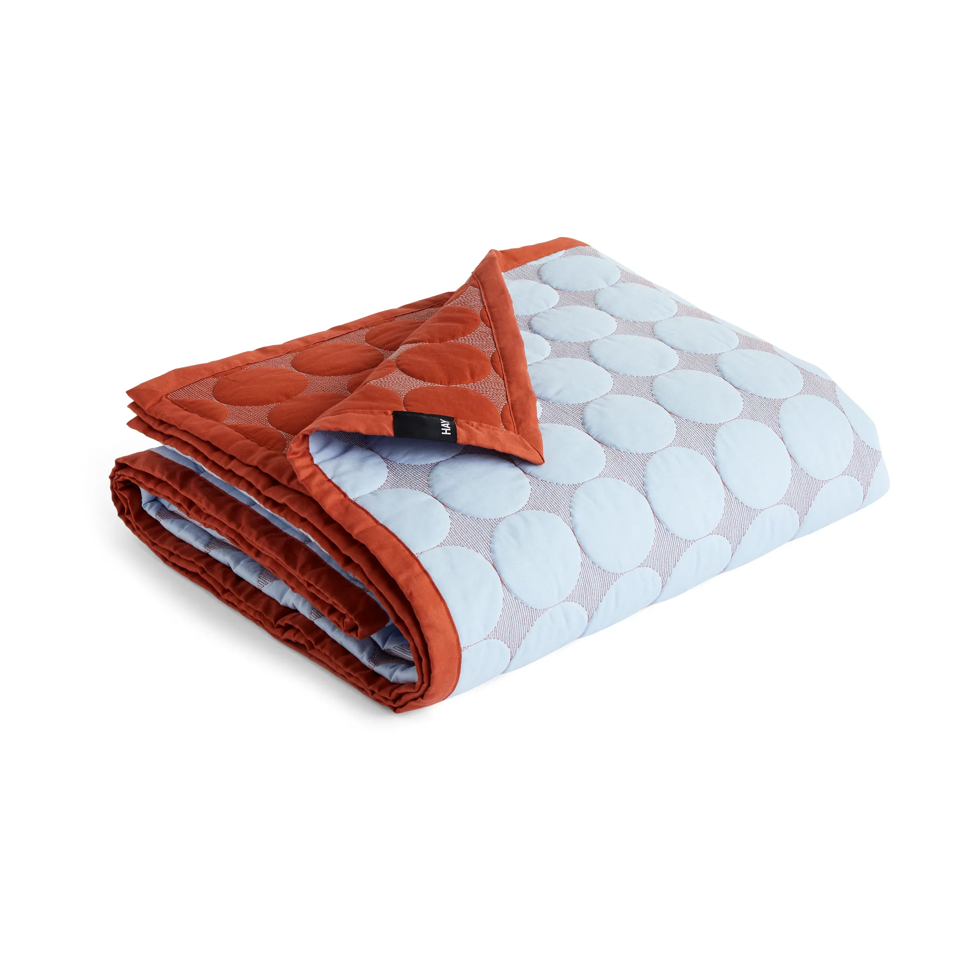 Copriletto Mega Dot organic 260x260 cm, Light blue HAY