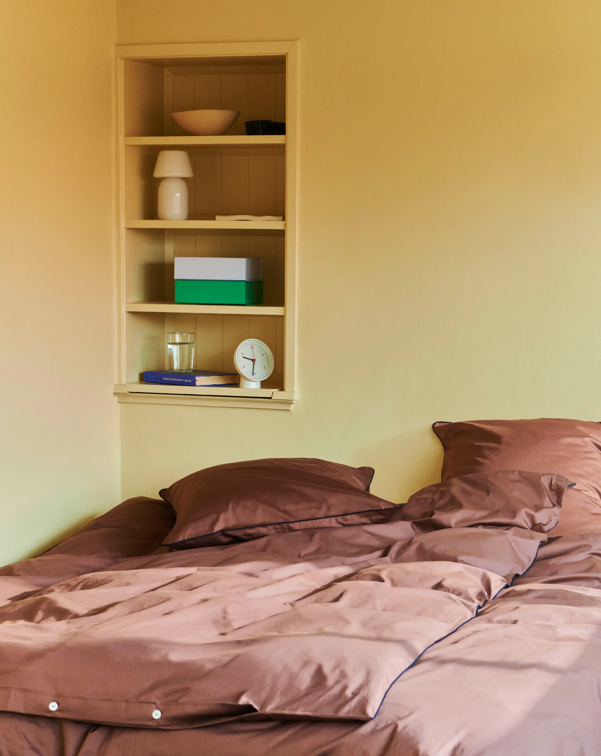 Copripiumino Outline 150x210 cm, Milk chocolate HAY