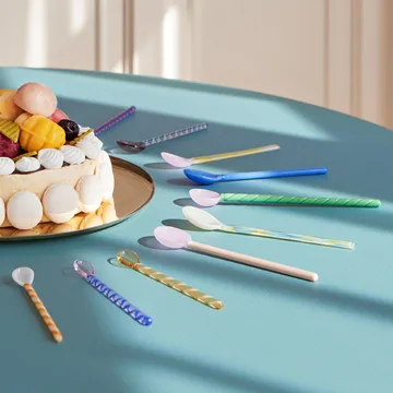 Cucchiaio Spice in vetro confezione da 3 - ambra-rosa chiaro-bianco - HAY