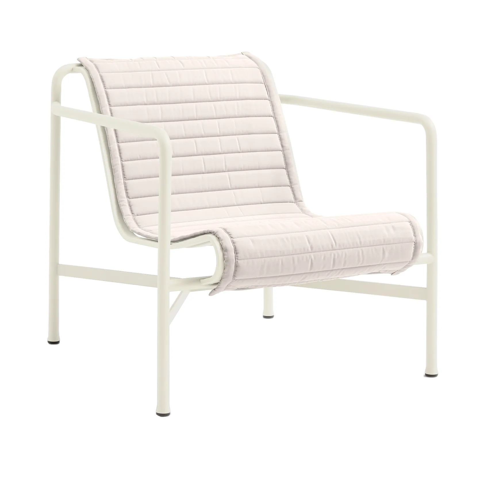 Cuscino Palissade Quilted, Sky grey, per poltrona lounge low HAY