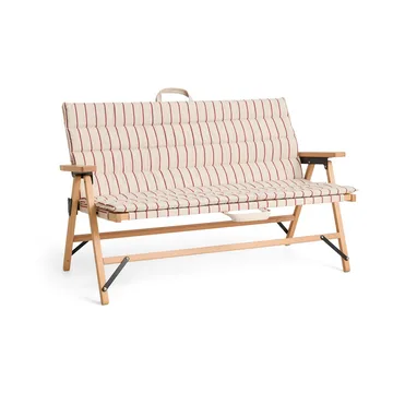 Cuscino per divano Outdoor Market - Beige-red, 2 posti - HAY
