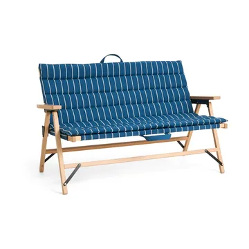 Cuscino per divano Outdoor Market - Blue-beige, 2 posti - HAY