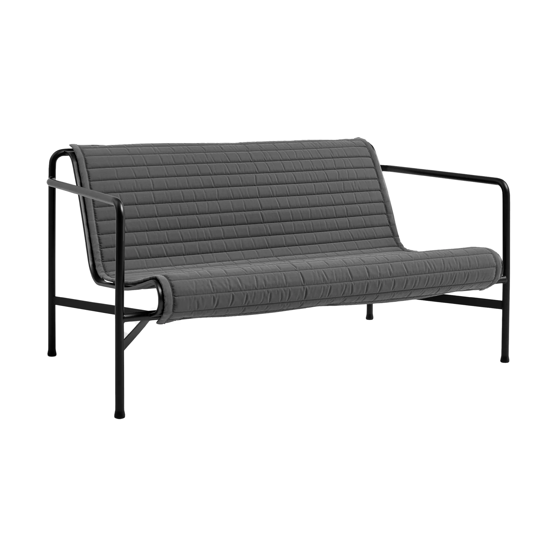 Cuscino per divano Palissade Lounge Quilted, Anthracite, per divano lounge HAY