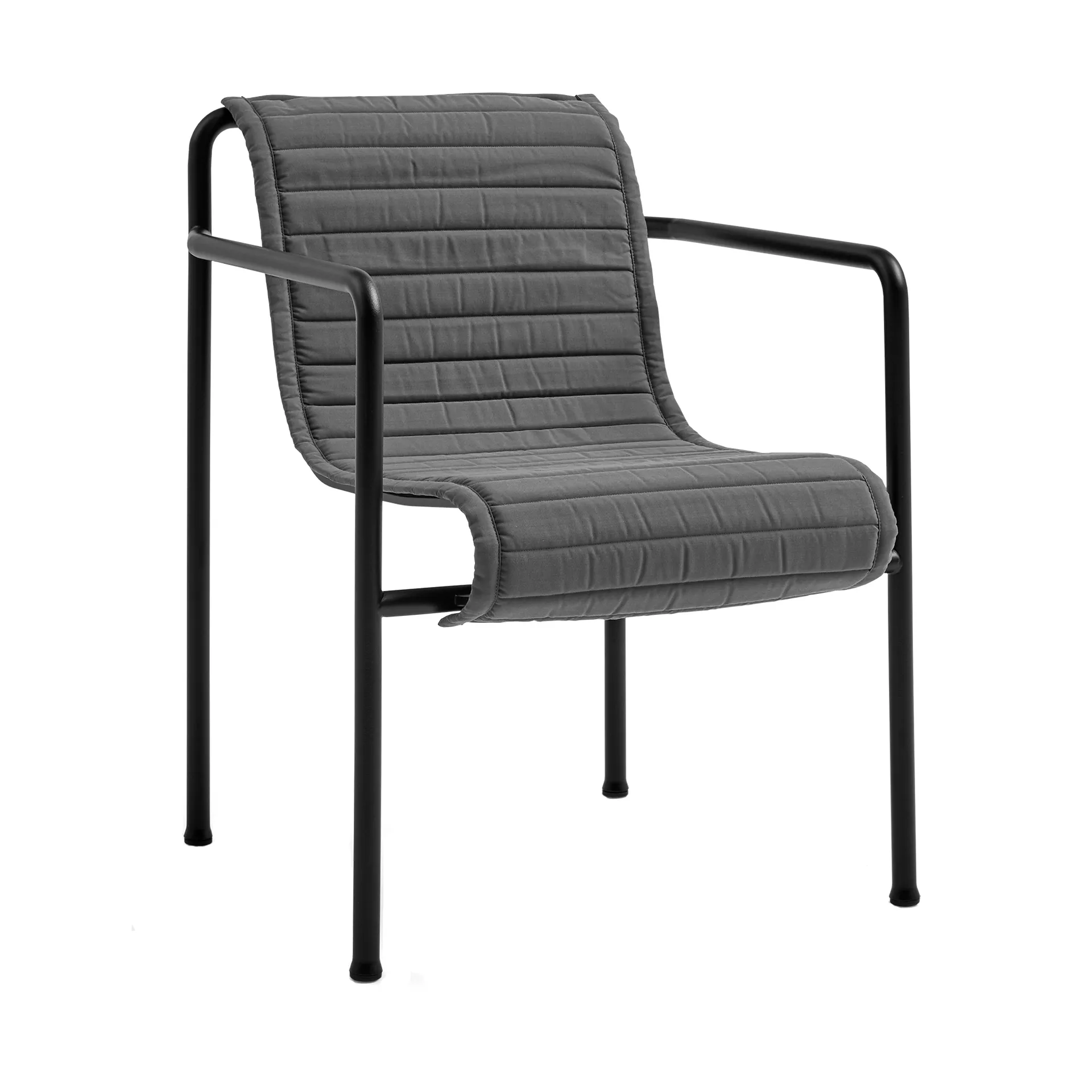 Cuscino per sedia con braccioli Palissade Dining Quilted, Anthracite HAY
