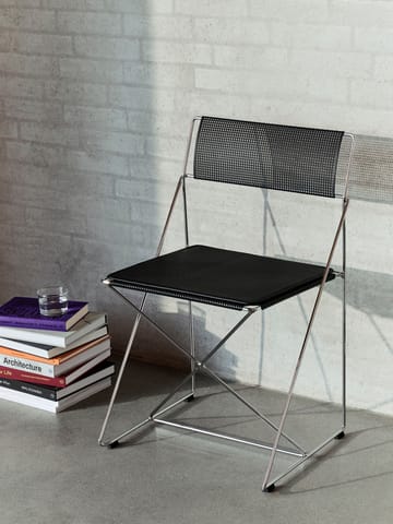 Cuscino per sedia X-Line Indoor - Black leather - HAY